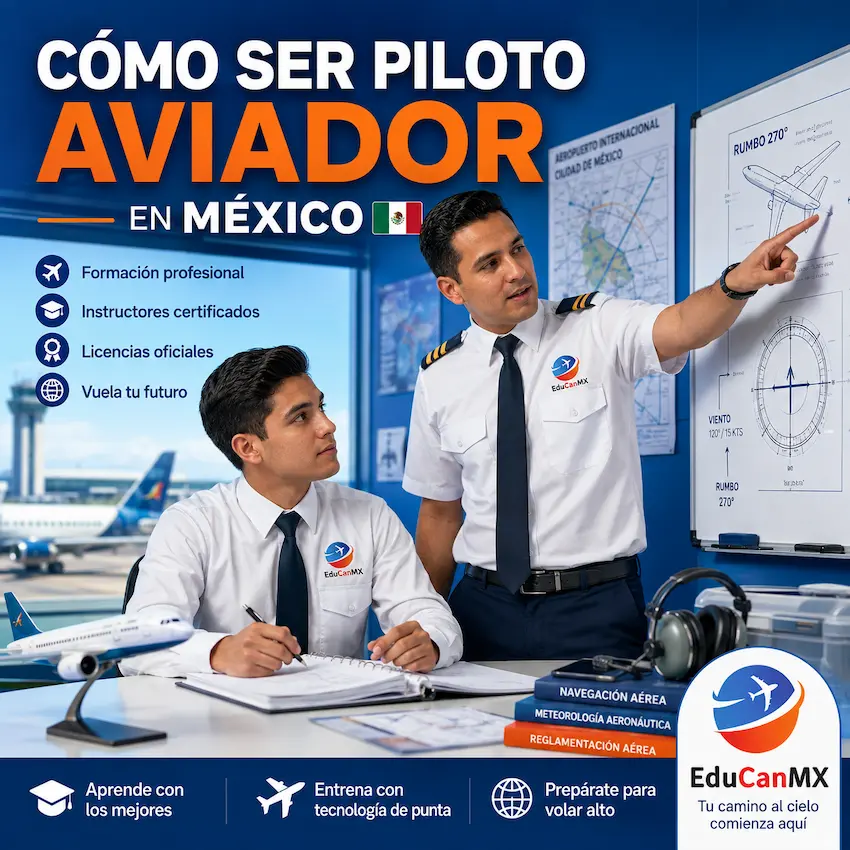 Estudiante de piloto aviador en simulador — Escuela de Aviación ANTA (Aerocapacitación)