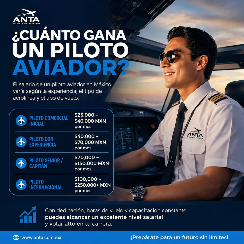 Cuánto gana un piloto aviador — Aerocapacitación ANTA