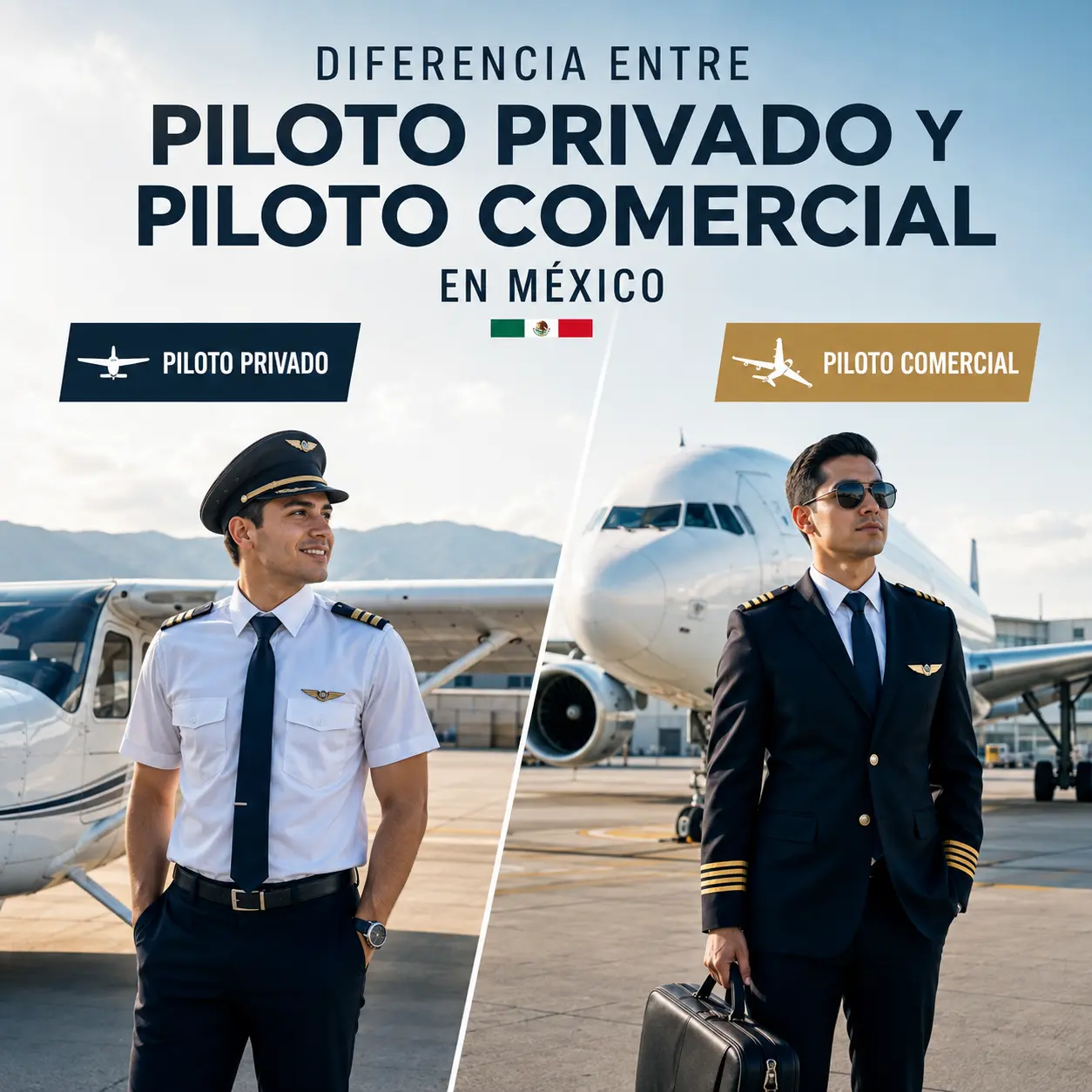 Piloto privado vs comercial — Aerocapacitación ANTA